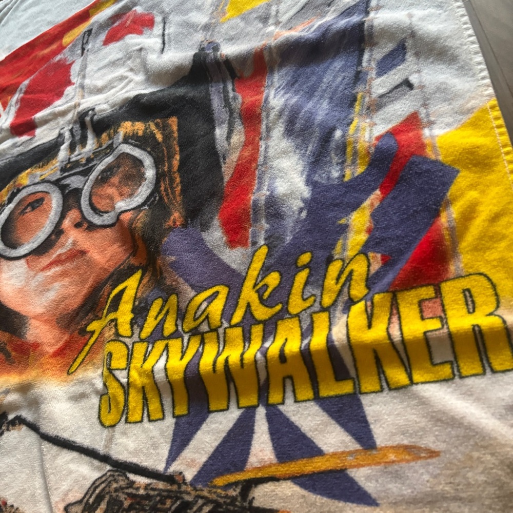 Vintage 1999 Star Wars Episode I Anakin Skywalker Beach Towel - Picture 5 of 10